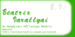 beatrix varallyai business card